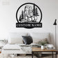 Camping & Hiking LED Metal Sign - Wix Decor
