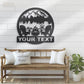 Camping & Hiking LED Metal Sign - Wix Decor
