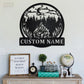 Camping & Hiking LED Metal Sign - Wix Decor