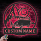 Camping & Hiking LED Metal Sign - Wix Decor