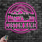 Camping & Hiking LED Metal Sign - Wix Decor