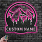 Camping & Hiking LED Metal Sign - Wix Decor