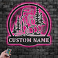 Camping & Hiking LED Metal Sign - Wix Decor