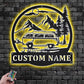 Camping & Hiking LED Metal Sign - Wix Decor