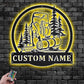Camping & Hiking LED Metal Sign - Wix Decor