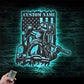 Firefighter LED Metal Sign - Wix Decor