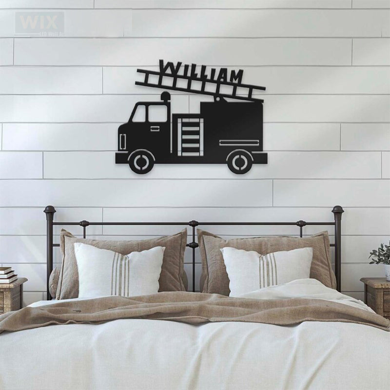 Firefighter LED Metal Sign - Wix Decor
