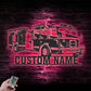 Firefighter LED Metal Sign - Wix Decor