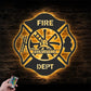 Firefighter LED Metal Sign - Wix Decor
