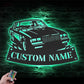 Garage LED Metal Sign 