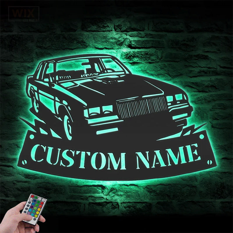 Garage LED Metal Sign 