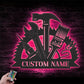 Garage LED Metal Sign 