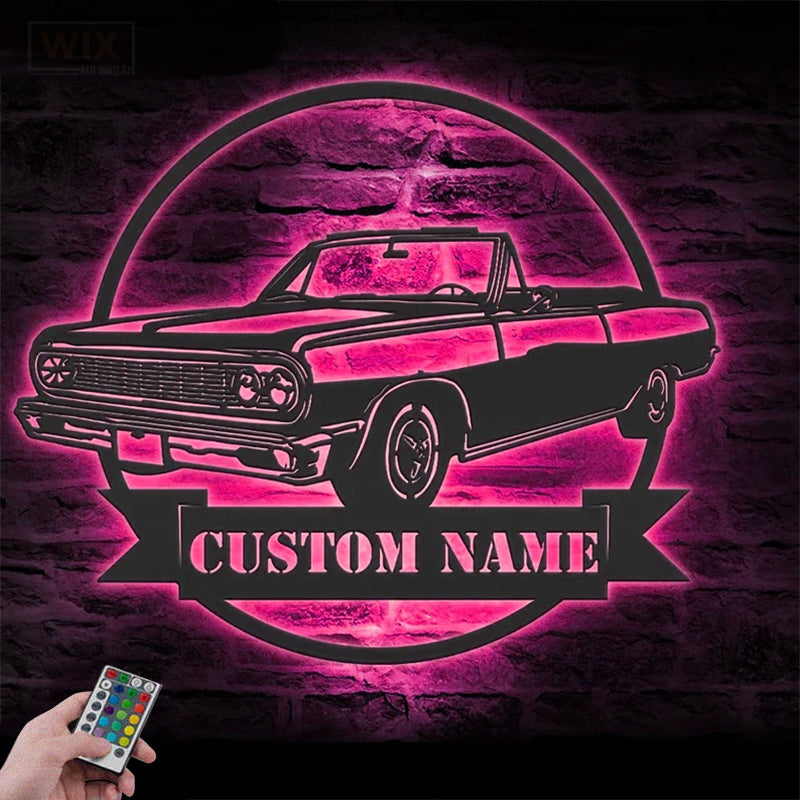 Garage LED Metal Sign 