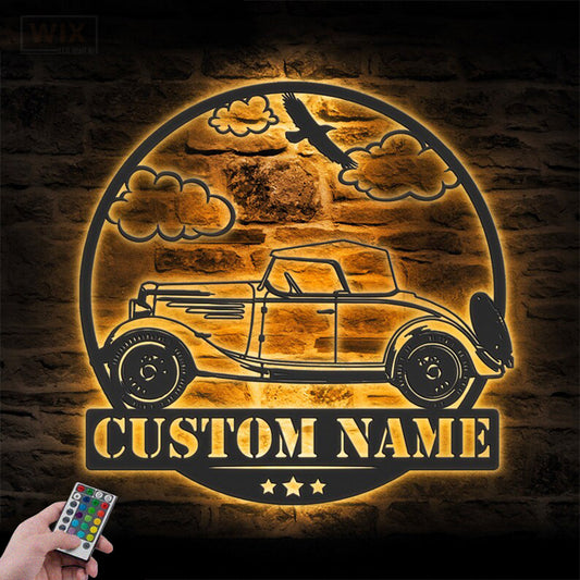 Garage LED Metal Sign - Wix Decor