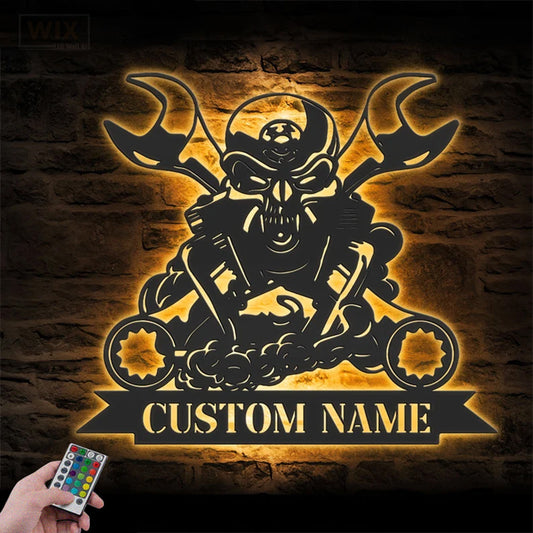 Garage LED Metal Sign
