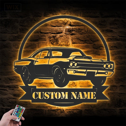 Garage LED Metal Sign - Wix Decor