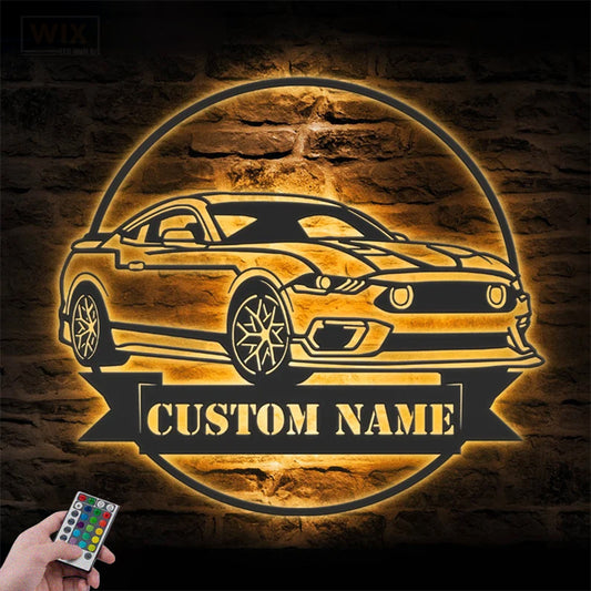 Garage LED Metal Sign - Wix Decor