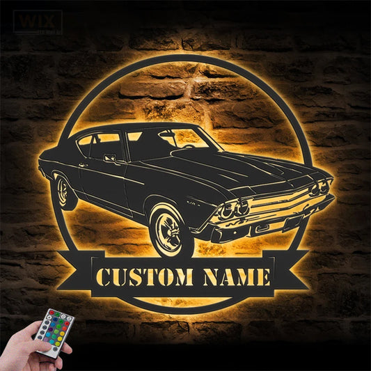Garage LED Metal Sign - Wix Decor