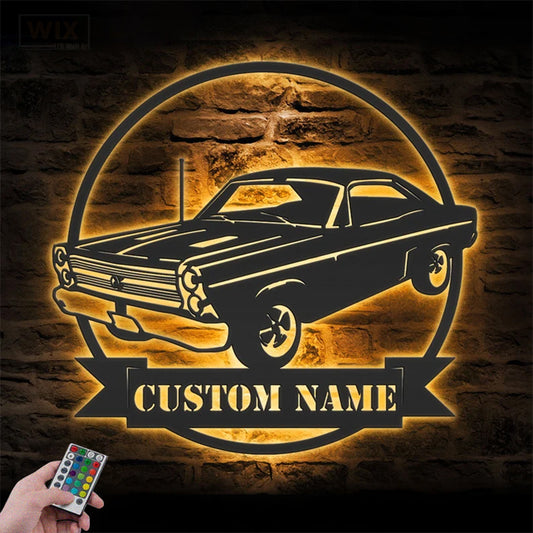 Garage LED Metal Sign - Wix Decor