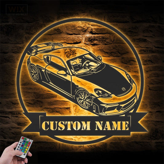 Garage LED Metal Sign - Wix Decor