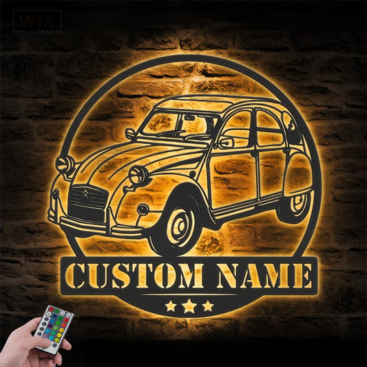 Garage LED Metal Sign - Wix Decor