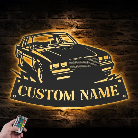 Garage LED Metal Sign - Wix Decor