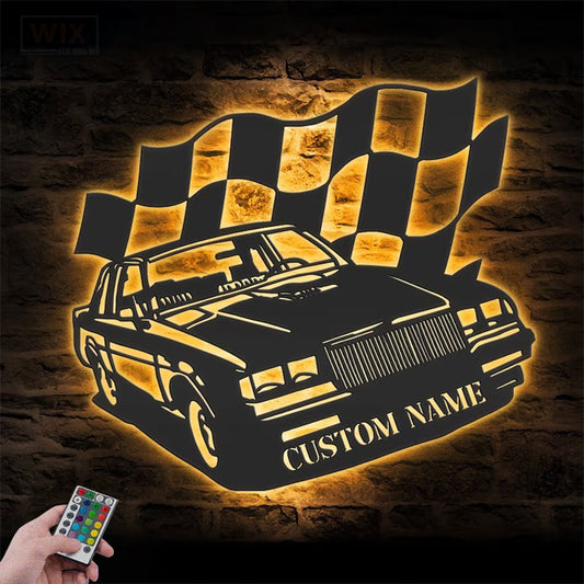 Garage LED Metal Sign - Wix Decor