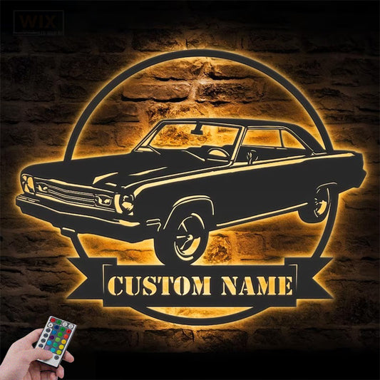 Garage LED Metal Sign - Wix Decor