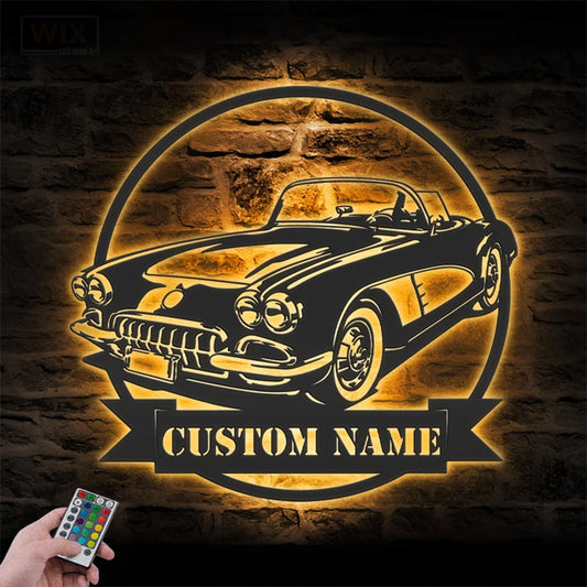 Garage LED Metal Sign - Wix Decor