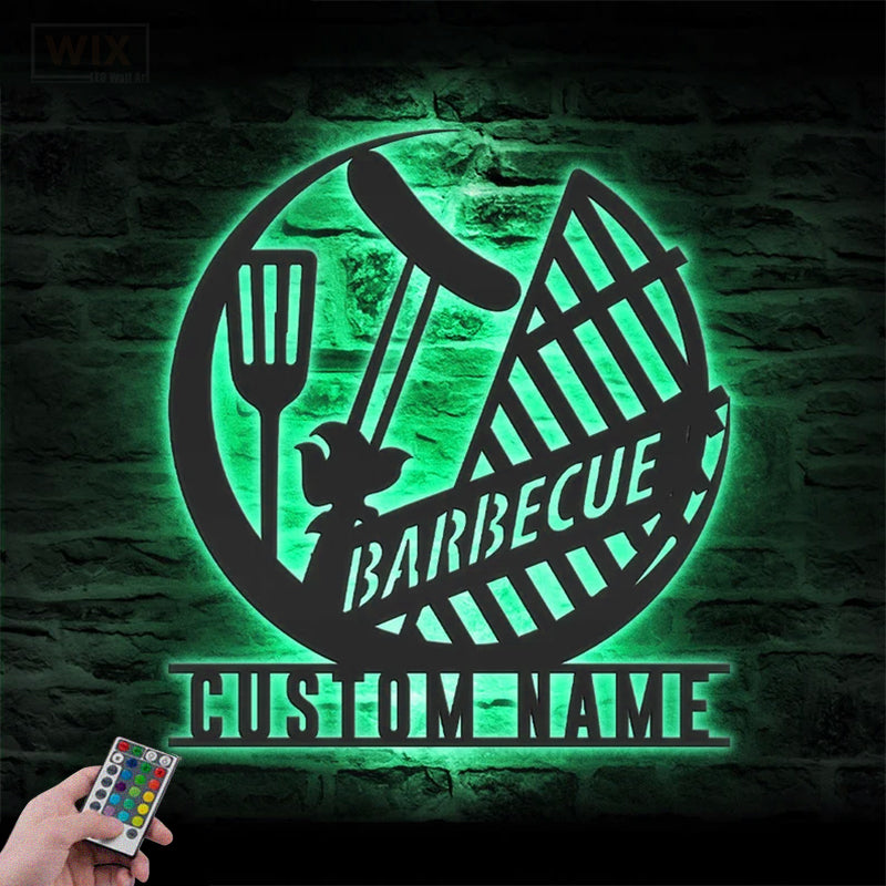 Kitchen LED Metal Sign - Wix Decor