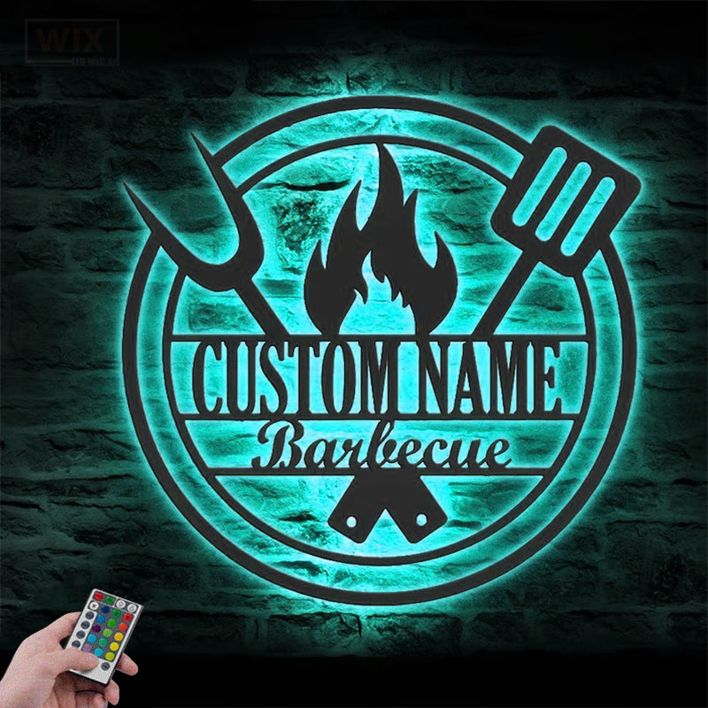 Kitchen LED Metal Sign - Wix Decor