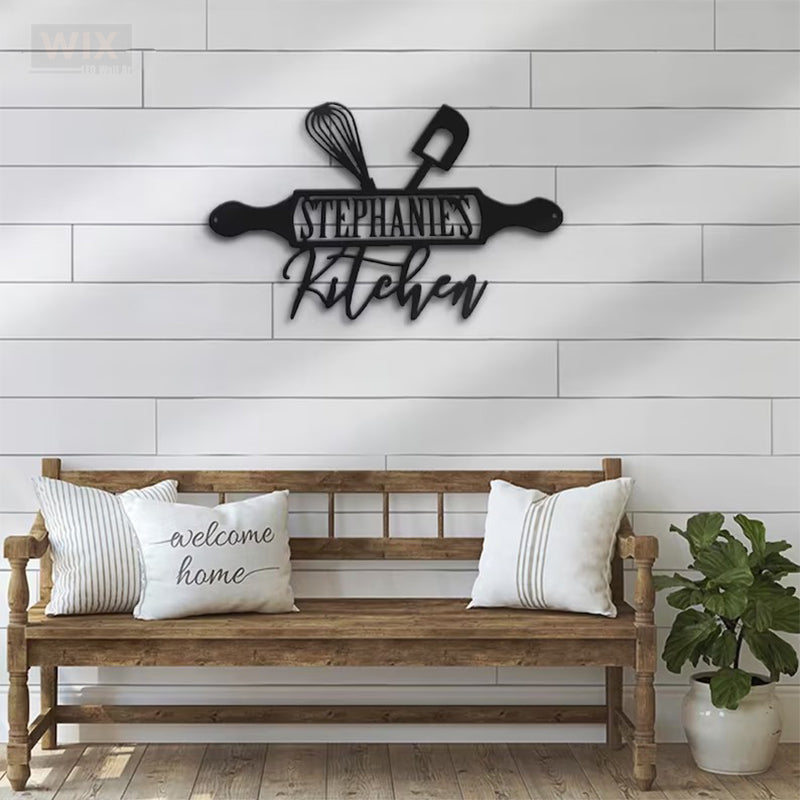 Kitchen LED Metal Sign - Wix Decor