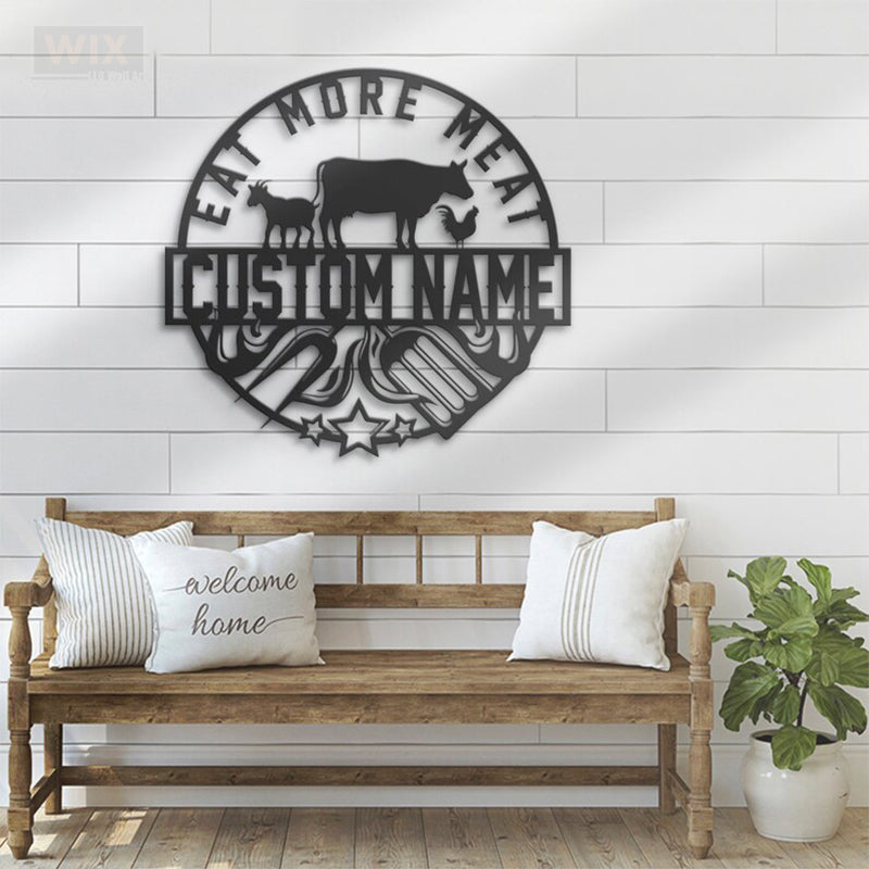 Kitchen LED Metal Sign - Wix Decor