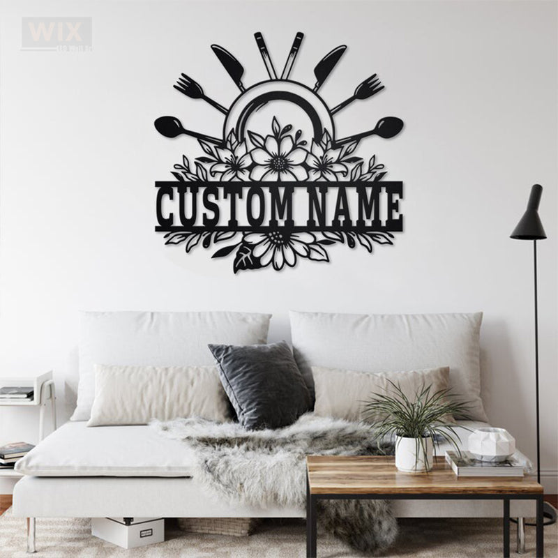 Kitchen LED Metal Sign - Wix Decor