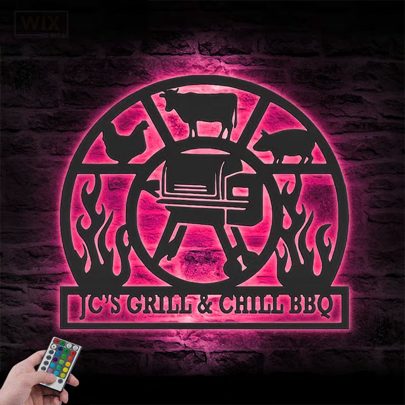 Kitchen LED Metal Sign - Wix Decor