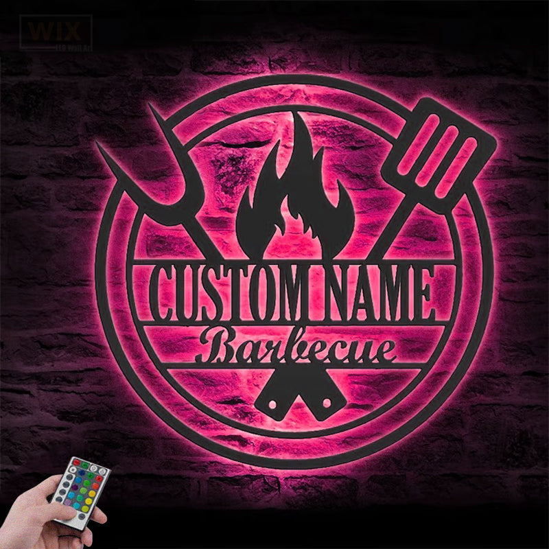 Kitchen LED Metal Sign - Wix Decor