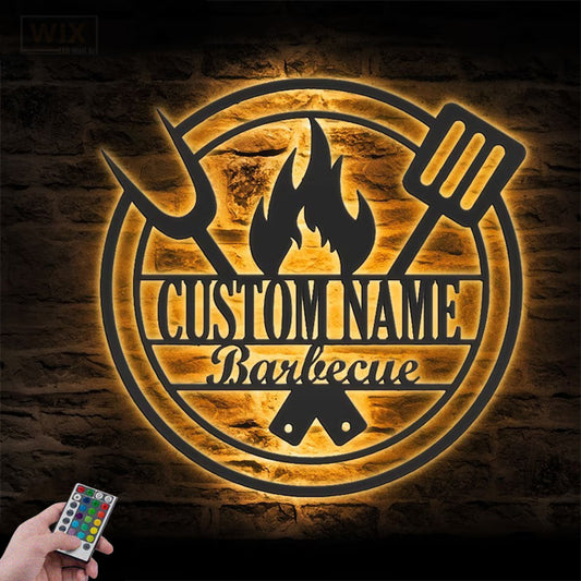 Kitchen LED Metal Sign