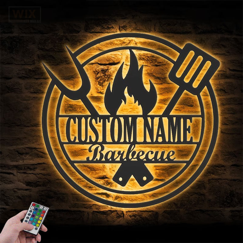 Kitchen LED Metal Sign - Wix Decor