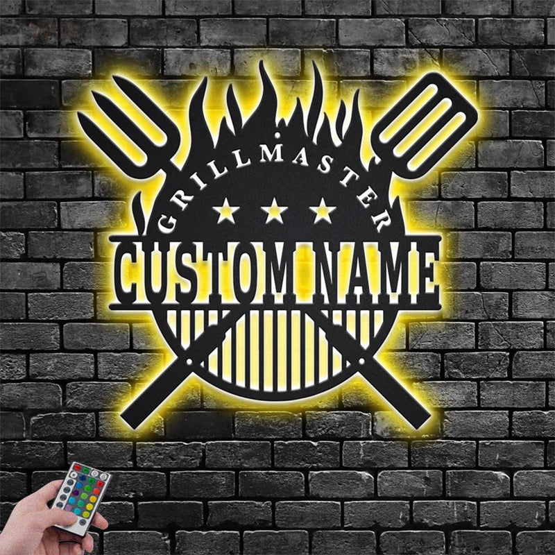 Kitchen LED Metal Sign - Wix Decor