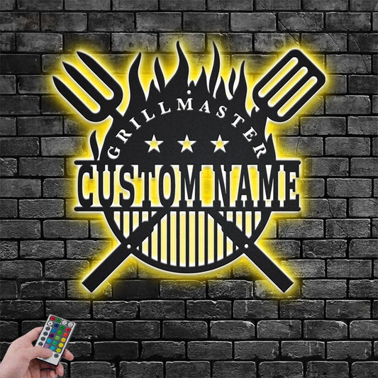 Kitchen LED Metal Sign - Wix Decor