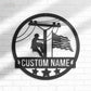 Lineman LED Metal Sign - Wix Decor