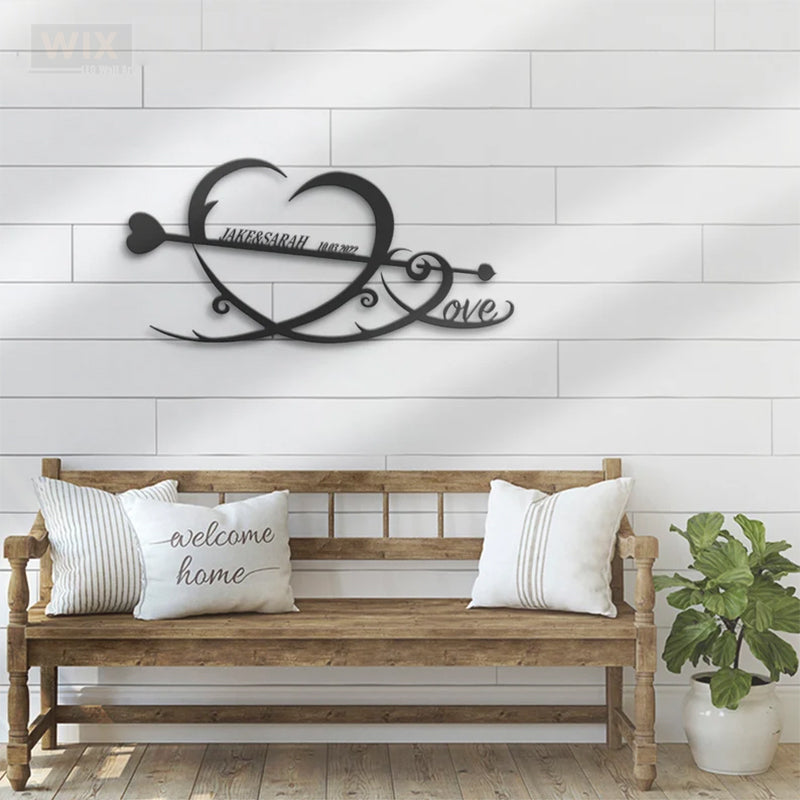 Love LED Metal Sign - Wix Decor