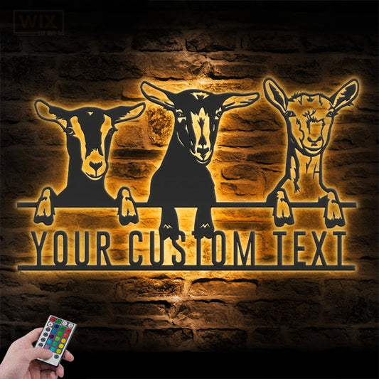 Farm LED Metal Sign