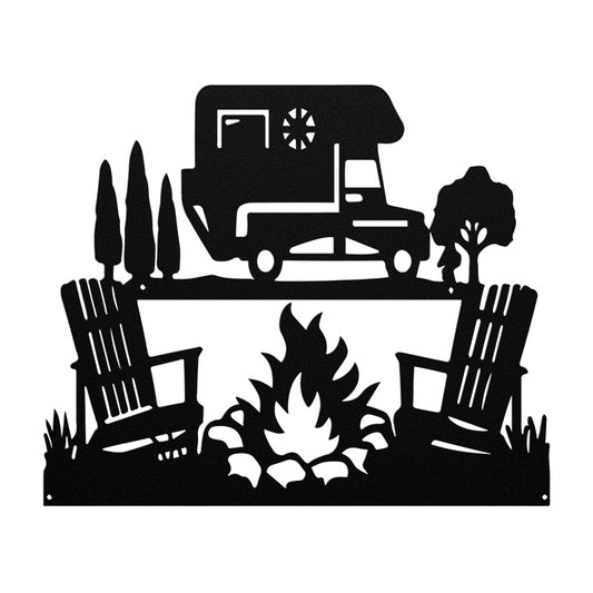 Personalized RVs Car Metal Wall Art Camping Decor Gift for RVs Lover, Metal Wall Signs - WixDecor