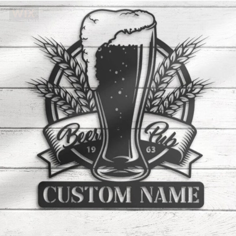 Wine LED Metal Sign - Wix Decor