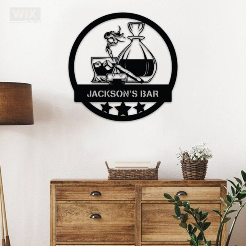 Wine LED Metal Sign - Wix Decor