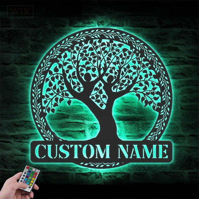 Yoga LED Metal Sign - Wix Decor