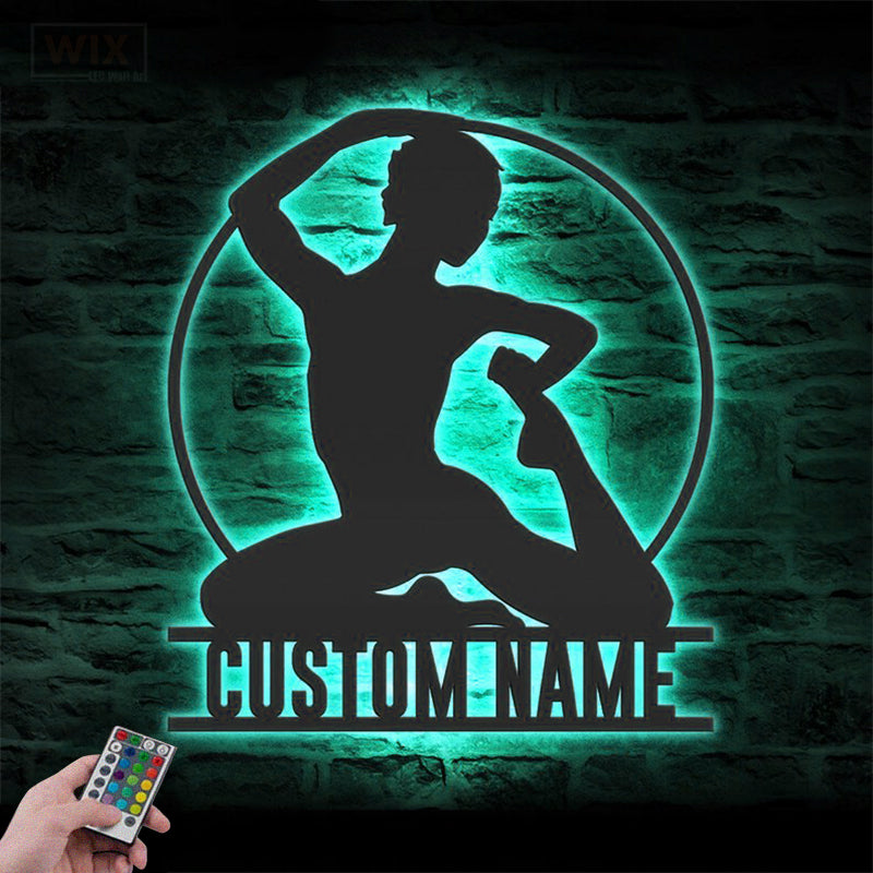 Yoga LED Metal Sign - Wix Decor