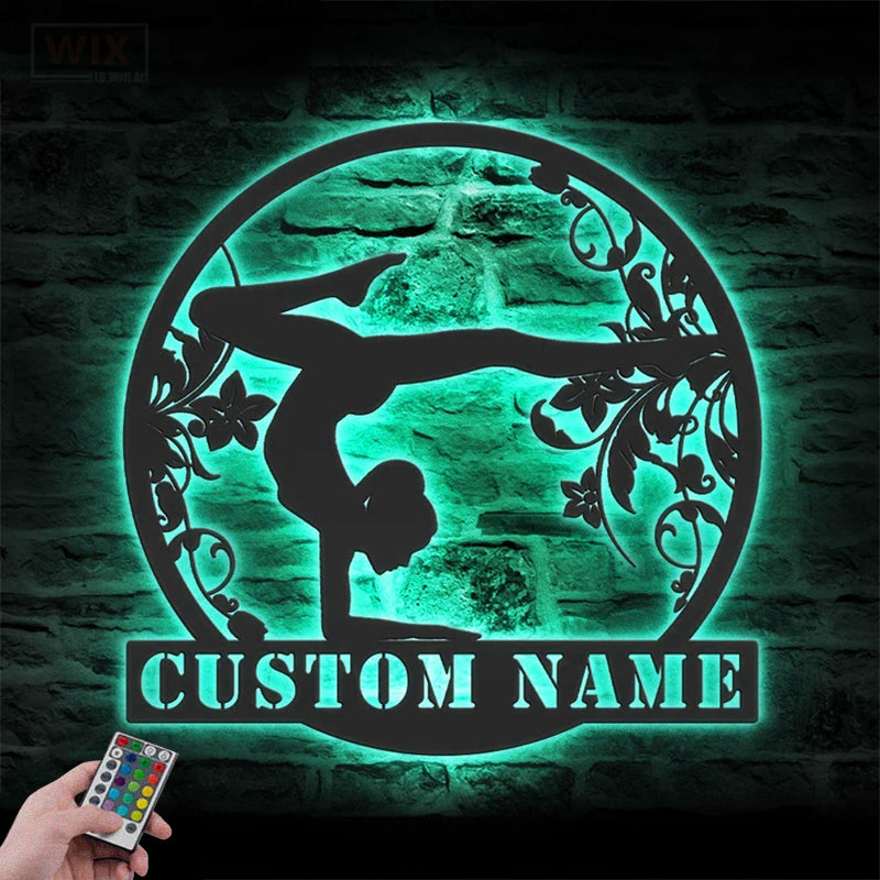 Yoga LED Metal Sign - Wix Decor