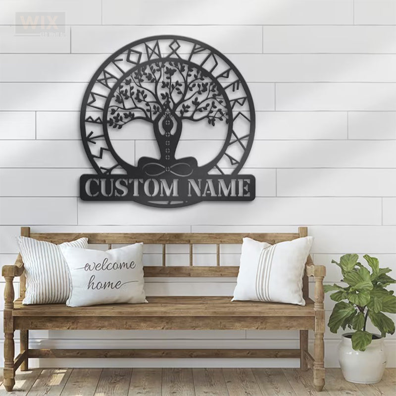 Yoga LED Metal Sign - Wix Decor